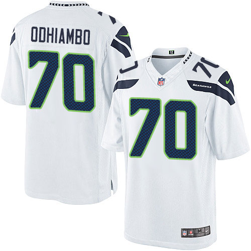 Youth Limited Rees Odhiambo Nike Jersey White Road - #70 NFL Seattle Seahawks